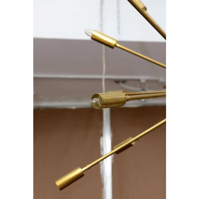 Stilnovo Stilnovo 24 Arm Brass Sputnik Chandelier For Sale - Image 4 of 10