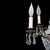Brass Vintage Italian Brass & Cut Crystal 5 Light Chandelier C1950 For Sale - Image 8 of 8