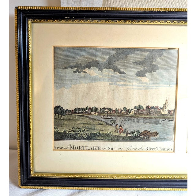 Late 18th Century 18th Century Framed Triptych Engravings of the River Thames, London – 1784 For Sale - Image 5 of 11