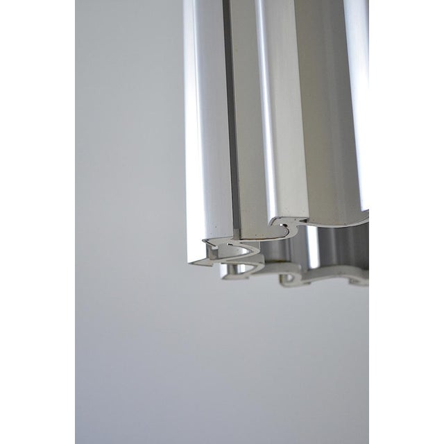 Aluminium Fins Ceiling Lamp, 1960s For Sale - Image 10 of 11