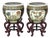 Chinese Famille Noir Porcelain Fish Bowls, Pair For Sale