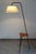 Tripod Metal Floor Lamp with Shelf, France, 1950s For Sale - Image 4 of 14