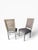 Restoration Hardware Set of 6 Vintage French Square Cane Back Dining Chairs in Belgian Linen For Sale - Image 10 of 13