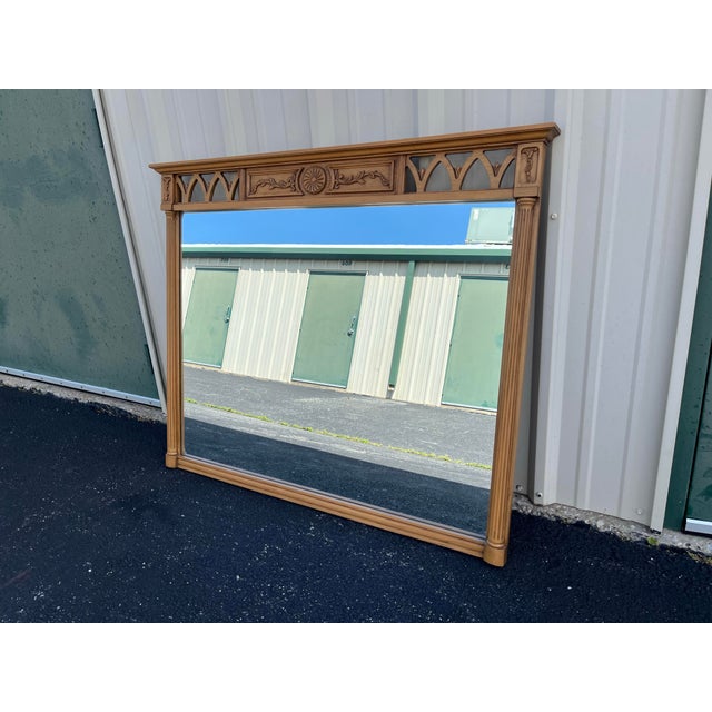 Neoclassical Neoclassical Fruitwood Dressing or Wall Mirror For Sale - Image 3 of 12