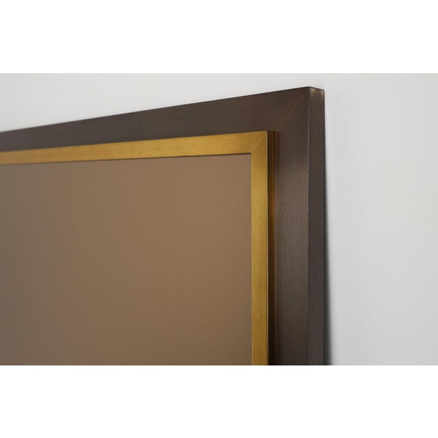 Mid-Century Belgian Mirror in Copper and Fumé Glass from Belgo Chrome, 1980s For Sale - Image 9 of 11