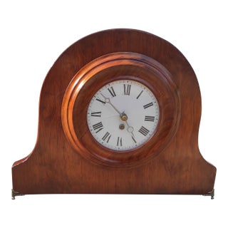 Vintage 1950s Mantel Clock – Fully Restored | Shellac Finish | Quartz Movement For Sale
