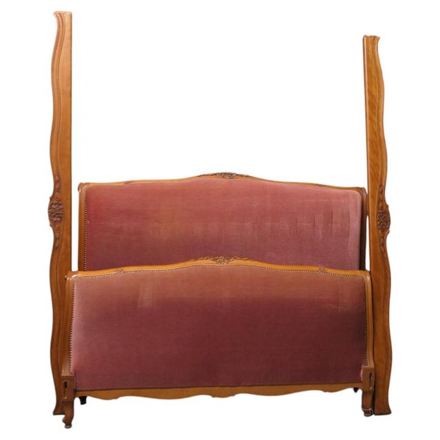 Brown French Château Double Bed, 1960s For Sale - Image 8 of 8