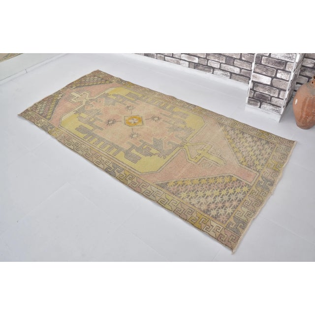 Rug & Kilim 1960s Pink Pastel Color Antique Turkish Oushak Handmade Rug For Sale - Image 4 of 11