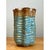 Vintage Textured Blue Ceramic Vase For Sale - Image 12 of 12