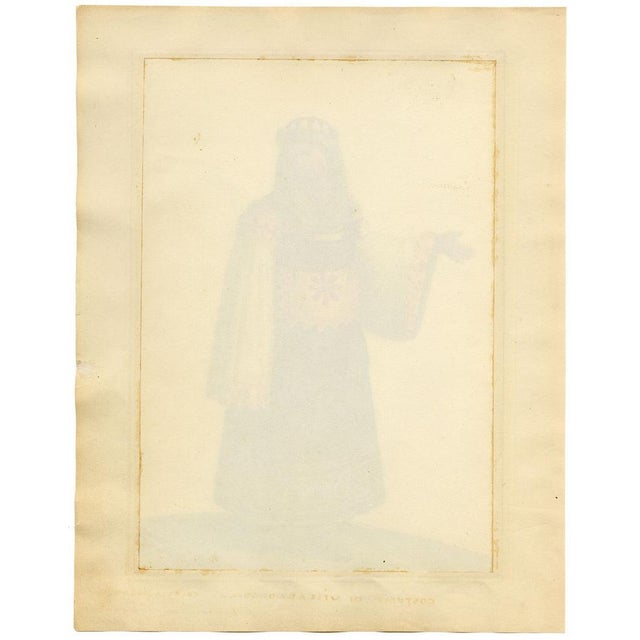 Michela De Vito, Costume of St. Catherine, Province of Calabria in the Kingdom of Naples, 1800s, Watercolour For Sale - Image 6 of 7