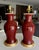 Mid 19th Century Pair 19th Century Chinese Flambe Oxblood Porcelain Table Lamps For Sale - Image 5 of 18