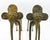 Tribal Pair Vintage West African Dogon Style Lost-Wax Brass Elephant Sculptures For Sale - Image 3 of 8