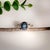 Contemporary 3.7ct Star Sapphire Ring W Natural Diamond Accents in Solid 14k Gold Size 6.75 For Sale - Image 3 of 7