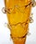 Glass Mid-Century Modern Two-Handled Amber Murano Glass Vase, Italy, 1950s For Sale - Image 7 of 18