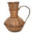 Vintage Large Woven Cane Rattan Pitcher For Sale