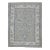 Early 21st Century Gray & Blue Floral Design Handwoven Wool Turkish Oushak Rug 9'1" X 12' For Sale