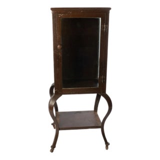 1920's Steel Medical Cabinet For Sale