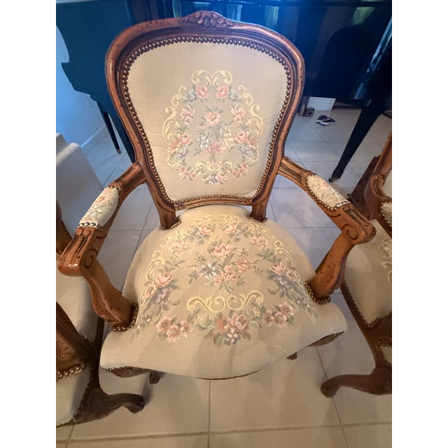 Italian Set of 6 Italian Armchairs by Chateau D’Ax. Made in Italy For Sale - Image 3 of 11