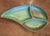 Mid-Century Modern Early 20th Century Francoma Green 3-Section Leaf Serving Plate For Sale - Image 3 of 3