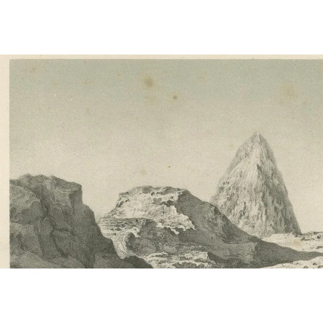 Islamic Landscape Print Mountain of Hira Mecca, 1863 Dutch Lithograph This serene and symbolically powerful lithograph,...