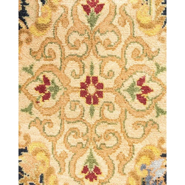 Traditional Mogul, One-of-a-Kind Hand-Knotted Area Rug in Black, 6' 1" x 15' 4" For Sale - Image 3 of 8