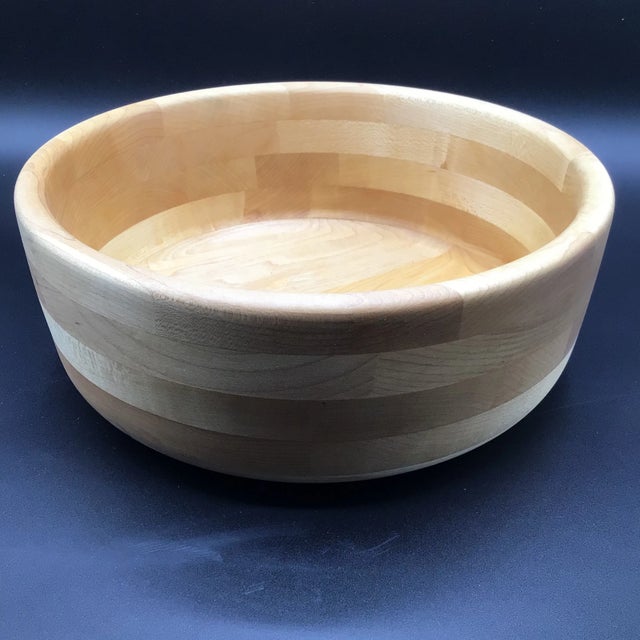Cherry Wood Bowl Hand Made in Idaho For Sale - Image 4 of 12