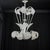 Art Deco Ninfea Murano Glass Chandelier attributed to Barovier Italy, 1940 For Sale - Image 4 of 12