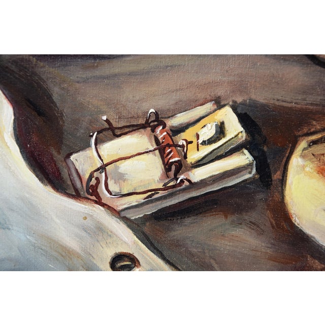 Friedrich Kunitzer, Still Life with Shoes, 1975, Oil on Canvas, Framed For Sale - Image 13 of 15