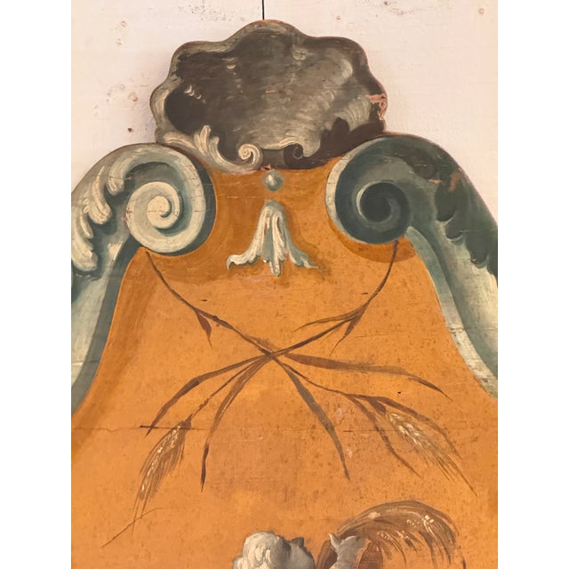 18th Century Italian Painted Rococo Panel For Sale - Image 6 of 6