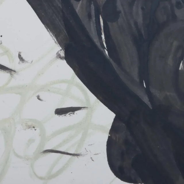 Abstract Gary Komarin (New York/Connecticut, B. 1951) Large Abstract Acrylic on Paper Titled "Vessel" For Sale - Image 3 of 7