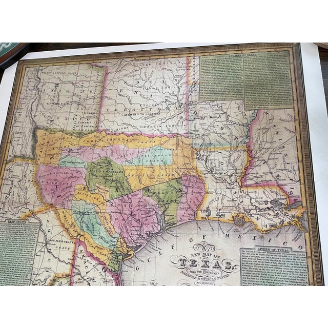 Late 20th Century New Map of Texas by J. H. Young - 1837 Map Reproduced by Texas Department of Highways For Sale - Image 5 of 6