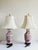 Chinoiserie Vintage Chinoiserie Style Pink Porcelain Table Lamps-A Pair For Sale - Image 3 of 12