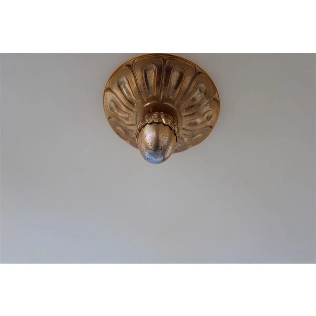 Round Chandelier in Brass and Murano Glass, 1970s For Sale - Image 18 of 18