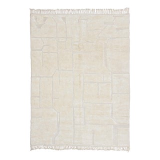 Hand-Knotted Wool Premium Rug by Azele Studio For Sale