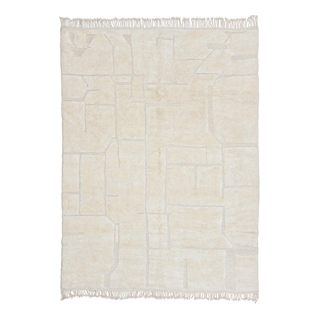 Hand-Knotted Wool Premium Rug by Azele Studio For Sale