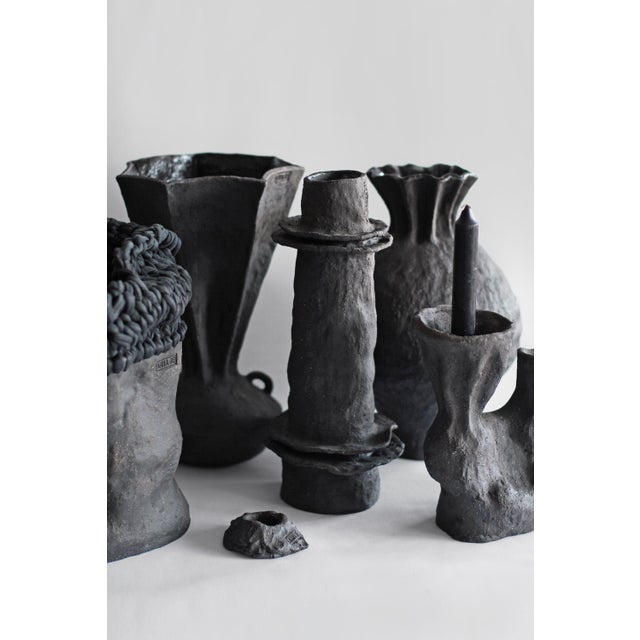 Sculpture Materials Black Collection Vase 01 by Anna Demidova For Sale - Image 7 of 8