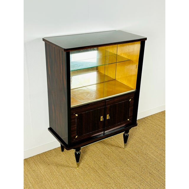 Art Deco Display Case in Macassar Ebony, 1940 For Sale - Image 16 of 17