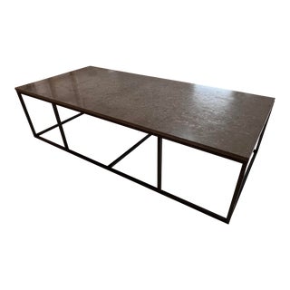 Formations Usa Stone & Iron Coffee Table For Sale