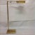 Walter Van Nessen Brass Swing Arm Floor Lamp.