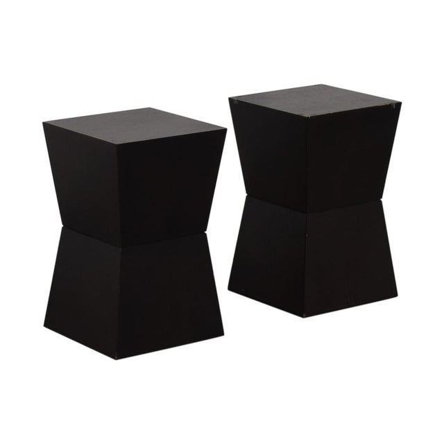 These work great as side tables, night stands, stools and pedestals to display art sculptures. PRICE: $250 for a pair....