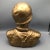 Vintage Hand Molded Gold Military Male Bust For Sale In Sacramento - Image 6 of 12