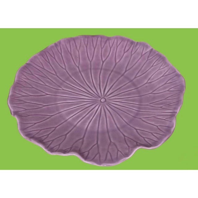 1980s Vintage Metlox California Collection Lotus Poppytrail Serving Plates Purple - Set of 8 For Sale - Image 5 of 10