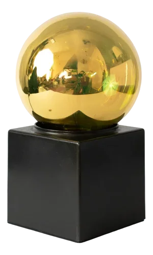 Vintage Gold Ball Table Lamp from Philips, 1970s