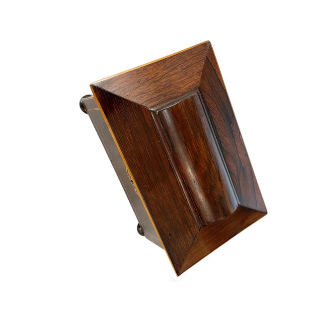 Wood Regency Pagoda Top Sarcophagus Tea Caddy For Sale - Image 7 of 7