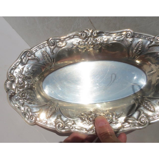 Fisher Sterling Silver Bread Tray Circa 60s For Sale - Image 4 of 6