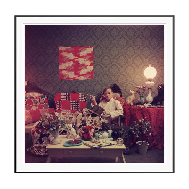 Slim Aarons, Capote at Home, 1958, Colour Photograph For Sale