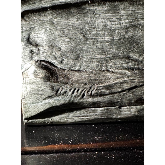 Vintage Figural Bas-Relief Wall Plaque With Children and Grapes For Sale - Image 10 of 12