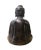 Metal Handmade Bronze Finish Decent Look Sitting Buddha Statue For Sale - Image 7 of 8
