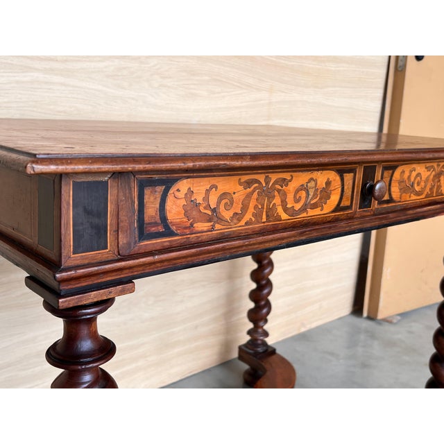 Brown English Charles II Olivewood Oyster Veneer Side Table, circa 1780 For Sale - Image 8 of 18