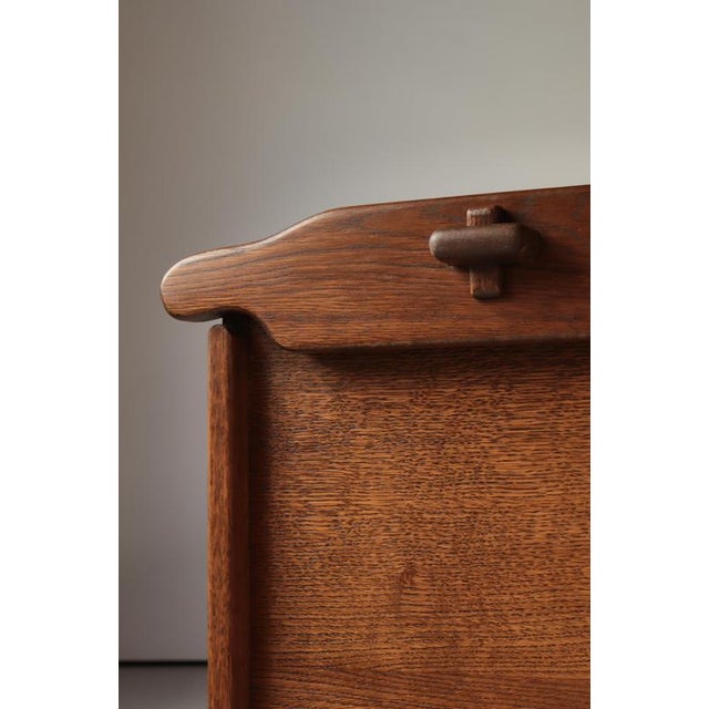 Danish Gothic Style Cabinetmaker Blanket Chest in Oak, 1950s For Sale - Image 12 of 17